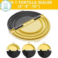 GentleHappy 3-in-1 Tortilla Sealer, Tacos Tortilla Crimper Maker, Adjustable Size, For 6"-10" Crust,