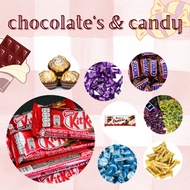 [ READY STOCK ] ADD ON CHOCOLATE kinder bueno, kitkat, ferrero rocher, cadbury, snickers, mnm's, kisses, toblerone.