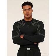 Gymshark Street Wear Sports Running Cycling Breathable Stretch Basketball Training Bottoming Shirt T