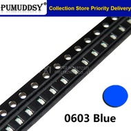 100pcs Blue 0603 SMD LED  light  new original