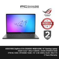 ASUS ROG Zephrus G16 LAPTOP GU605C-WQR163W U9-285H, 32GB DDR5, 2TB SSD, RTX5080 16GB, 16" OLED 240Hz