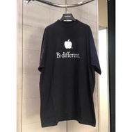 Balenciaga/Balenciaga Apple Black White Short sleeved T-shirt