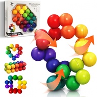 Sensory Toys for Kids, Autism Rainbow Puzzle Ball Toddler Toys Montessori Educat