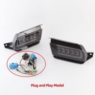 ตัวสะท้อนแสง LED สำหรับ Toyota Land Cruiser Prado 150 LC150 FJ150สัญญาณเปิดไฟเบรกไฟท้าย2010-2020 Bem