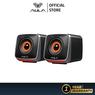 AULA A200 Gaming RGB Desktop Speaker 2.0 Power Bass Wired USB Power Clear Sound 3.5mm audio jack