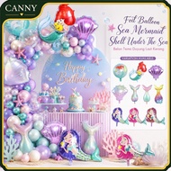 (1pcs) Belon Ikan Duyung / Mermaid Birthday Balloon Theme / Mermaid Tail Foil Balloon / Shell Foil B