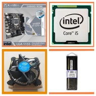Kaizen MOBO PACKAGE B75 H61 + I5 2500 + 8GB RAM FREE HSF