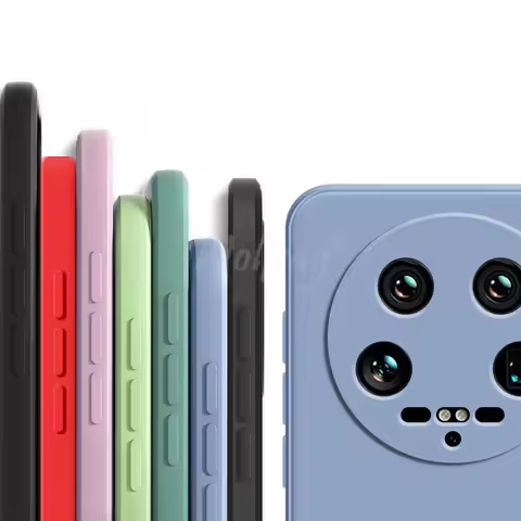 For Xiaomi 14 Ultra Case Liquid Silicone Plain Rubber Protector Case Xiaomi 14 Ultra Cover TPU Phone