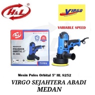 MESIN H&L HL8252 CAR POLISHING MACHINE 5 INCH ORBITAL POLISHER 5" HL 8252