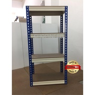 BOLTLESS RACK (BLUE & BEIGE) 1500Hx1200Lx300D / 5' H x 4' L x 1' D / STORAGE RACK / RAK BESI