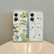 Card Holder Compatible For OPPO A17 4G A17K A58 A60 4G Lina Toy Story Shockproof Phone Soft Clear In