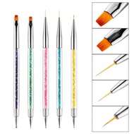Nail Art Painting Liner Pen Dual-Head Dotting Pen Dotting Bead Pen Gradient Light Therapy Pen Beginn