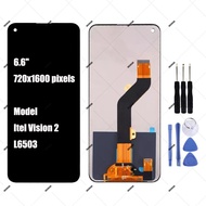 For Itel Vision 2 L6503 S16 Pro W6502 LCD Display Touch Screen Digitizer Assembly Replacement