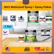 MICI Waterproof Epoxy + Epoxy Flakes (Set) Toilet Tile Floor Waterproof/Epoxy Paint