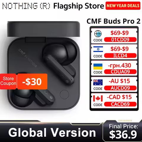Global Version Cmf By Nothing Buds Pro 2 Earphone Bluetooth 5.3 with 50 dB Hybrid Active Noise Cance