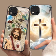 YS-6 Jesus HD Glass Casing for Realme C20 C20A C11 OPPO A16E A16K A93 Reno 4 4F F17 Lite Pro
