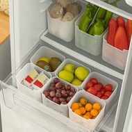 3/6/10pcs Transparent Refrigerator Storage Boxes With Easy Grip Handles, Space-Saving Kitchen Organi