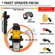 PAKET DINAMO SPRAYER ELEKTRIK / NOZZLE / POTENSIO / SPRAYER PERTANIAN /DINAMO POMPA DC 12V 100PSI