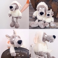Plushie Wolf Animal Stuffed Animal With Pp Cotton Filling For Gifts Kids Birthday