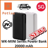 WK DESIGN WK-MINI Series Power Bank 20000 mAh. (Black/White)