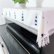 New Product Free Shipping Fabric Korean Version Lace Piano Anti-dust Cover Embroidered Piano Half Cover Piano Towel Piano Curtain Piano Cover