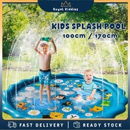 Splash Pool Sprinkle 100/170CM Children Inflatable Water Spray Game Pad PVC Garden Pool Beach Outdoo