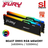 Kingston FURY Beast DDR5 RGB Desktop Gaming Memory RAM - 5200Mhz/5600Mhz