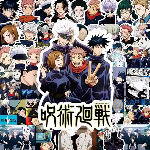 10/30/80pcs Jujutsu Kaisen Anime Stickers Itadori Yuji Satoru Gojo Decal Phone Water Bottle Laptop C
