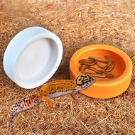 Ceramic Aquarium Pet Reptile Feeder Bowl Basin Food Water Pot Reptile Turtle Tortoise Scorpion Lizar