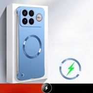 For Redmi K90 Pro Max Magnetic Wireless Charge Metallic Paint Case For Redmi K 90 K90ProMax Ultra Th