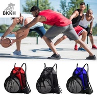 BKKH Luggage Portable Football Basketball Traveling Gym Yoga Volleyball Storage Backpack Bag Mesh Pouch Sport Ball Bag Drawstring Backpack Bag