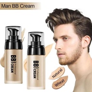 Men Liquid Foundation Moisturizer Brighten Face Makeup Cream Waterproof BB Men's Concealer O0S1