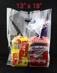 🔥[100pcs] 13"x18" PP Kidney Hole Bag/ Clear Transparent Plastic Shopping Bag /PP Plastic Bag 透明纸袋.