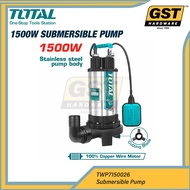 TOTAL Submersible Pump (Pipe 2"/1500W/2.0HP) TWP7150026 Pump Aquarium Pump Pump Air Control Box Wate