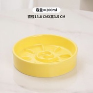太陽慢食碗簡約款陶瓷貓碗狗碗緩食防噎碗護頸貓食盆貓糧碗喝水【平行進口】