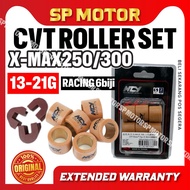 YAMAHA XMAX 250 / XMAX 300 / FORZA300 / ELEGAN250 CVT ROLLER RACING SET +SLIDER 13G - 21G 23x18mm NC