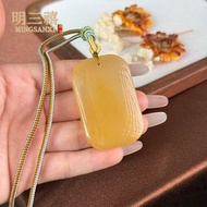 黃龍玉福袋吊墜 黃玉貔貅財神掛件 葫蘆項鏈 景區