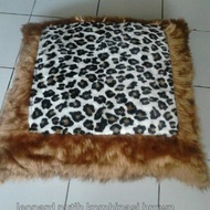 Kulit kambing bulu motif macan leopard macan tutup White lion dll