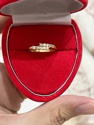 Cincin M10 emas muda + cincin wanita emas muda 1 gram + cincin emas asli