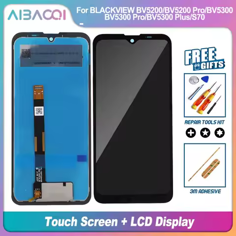 AiBaoQi Brand New Touch Screen +LCD Display Replacement For Blackview BV5200 Pro BV5300 Pro S70 BL70