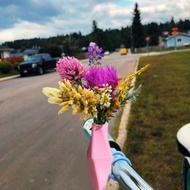 LK4C Bike Flower Vase for Handlebars, Funny Bike Handlebar Vase Decorations, Funny 3D Printed Mini B