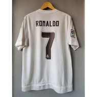 Original Real Madrid Jersey 2015-16 shortsleeve Home Kit Second Used