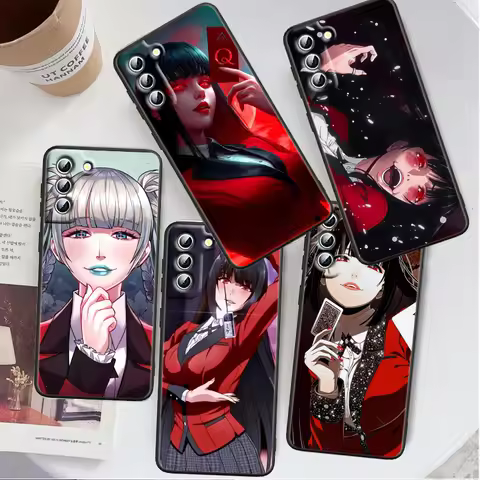 K-Kakegurui Anime Cute For Samsung Galaxy S24 S23 S22 S21 S20 FE S10 S10E Plus Ultra Pro Lite 5G Bla