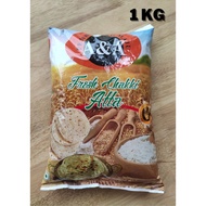 1 kg Flour Chakki Atta Pure Wholegrain A&amp;A Brand / Tepung Atta Capati Naan Poori 1kg