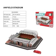 Anfield Liverpool SVD football stadium model, soccer stadium assembly toy, unique 3D paper lego mode