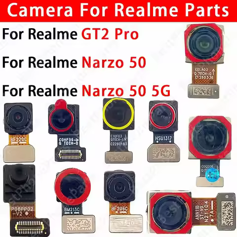 Front and Rear Back Camera For Realme GT2 Pro Narzo 50 5G Narzo50 Main Facing Camera Module Flex Cab