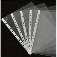 Plastic A4 Size PP Transparent Waterproof Document Holder 11hole Clear Sheet Protector
