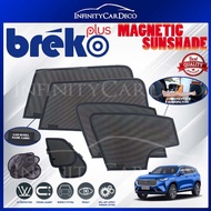 (6pcs) BREKO+ SHADES High Quality Fully Magnetic 0.98 UV Proof Car Sun Shade (Malaysia-Made) For GWM