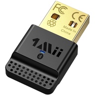 1Mii USB Bluetooth PC Adapter Bluetooth 5.0 Audio Transmitter, Dual Link USB Audio Adapter with APTX Low Latency, Blueto