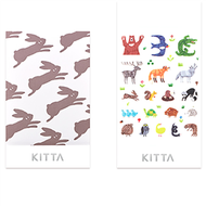 日本 KITTA 攜帶型貼紙／Seal系列-可愛動物【HITOTOKI 文房具】 (新品)